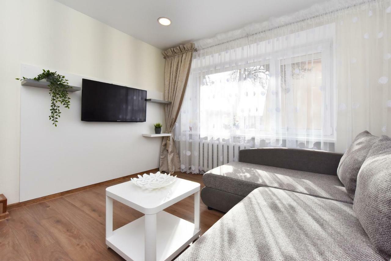 Baltieji Senamiescio Apartamentai Prie Aqua Parko Druskininkai Eksteriør billede